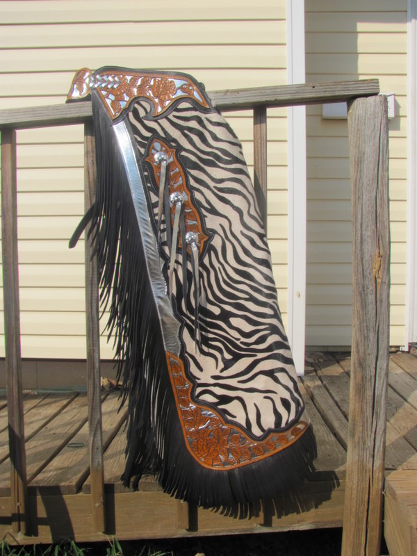 Rodeo CHAPS, BULL RIDING CHAP, Baby Zebra HO